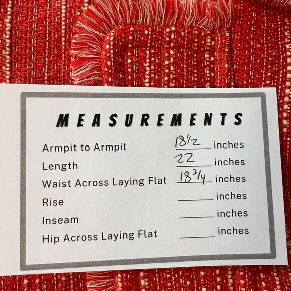 Chicos Womens Textured Fringe Jacket Garibaldi Orange Zip Front size Medium - Picture 16 of 16